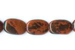 Soft Rectangles: 8 x 12mm Mahogany Obsidian 15 - 16 inches