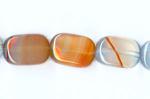 Soft Rectangles:  8 x 12mm Carnelian (Natural) 15 - 16 inches