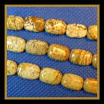 Soft Rectangles: 8 x 12mm Picture Jasper 15 - 16 inch strands