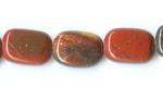 Soft Rectangles: 8 x 12mm Poppy Jasper 15 - 16 inches