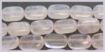 Soft Rectangles: 8 x 12mm Rose Quartz 15 - 16 inches