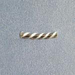 Sterling Tubes: 2 x 10mm Twisted & Curved, 10 pieces