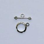 Sterling Silver Clasps: Toggles Round 10mm Fancy, 3 for $10