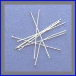 Sterling Silver Headpins: 1 1/2 Inch 24 Gauge, 100 pieces