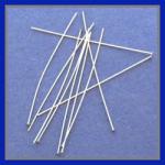 Sterling Silver Headpins: 1.5 Inch 26 Gauge, 100 pieces