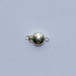 Sterling Silver Clasps: Button 8mm, each