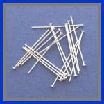 Sterling Silver Headpins: 1 Inch 22 Gauge, 100 pieces