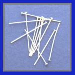 Sterling Silver Headpins: 1 Inch 26 Gauge, 100 pieces