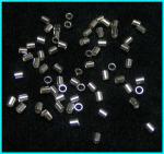 Sterling Silver Crimps: 2 x 2mm Tubes, 100 crimps
