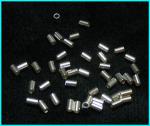 Sterling Silver Crimps: 2 x 3mm Tubes, 100 pieces
