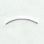 Sterling Tubes: 2 x 35mm Curved, 10 beads