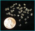 Sterling Silver Crimp Covers: 3mm, 100 pieces