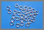Sterling Silver Jump Rings: 4mm Round Closed Jump Ring, 100 pieces