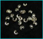Sterling Silver Crimp Covers: 5mm, 100 pieces