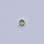 Sterling Silver Beads: Donuts 6mm Corrugated Flat, 10 beads