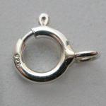 Sterling Silver Clasps: Spring Rings 6mm, 100 clasps