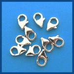Sterling Silver Clasps: Triggers 7 x 12mm, 10 clasps