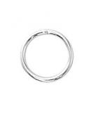 Sterling Silver Jump Rings: 8mm Round Soldered Shut (closed), 10 pieces