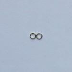 Sterling Silver Clasps:  Eyes, 10 pieces