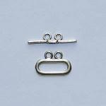 Sterling Silver Clasps: Toggles 2 - Strand 7 x 16mm Oval, each, 3 for $12
