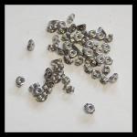 Stainless Steel Earnuts / Clutches Bag of 100