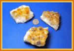 MIneral Specimen: Citrine Cluster, 3 for $15
