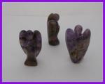 Stone Figurine Angels: Amethyst about 2 inches tall