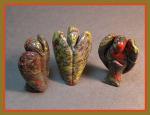 Stone Figurine Angels: Dragonblood Jasper, She's about 2 inches tall