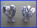 Stone Figurine Angels: Denim Lapis