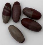 Mineral Specimens: Shiva Lingams (India) one inch long, 10 pieces