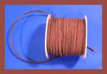 Cord: Brown Suede 3mm wide 25 yard spools