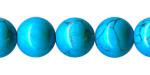 Rounds: Turquoise (Synthetic) 10mm by the Strand 15 - 16 inches