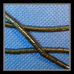 Tubes Hematite: 3 x 3mm 15 - 16 inches