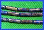 Tubes: 4 x 13mm Lapis Strands 15 - 16 inches