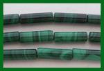 Tubes: 4 x 13mm Malachite Strands 15 - 16 inches