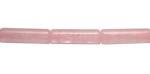 Tubes: 4 x 13mm Rose Quartz  15 - 16 inches
