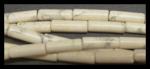 Tubes: 4 x 13mm White Howlite 15 - 16 inches - fragile