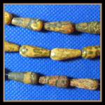 Teardrops: 6 x 16mm Leopardskin Jasper 15 - 16 inch strands