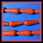 Teardrops: 6 x 16mm Red Jasper 15 - 16 inch strands