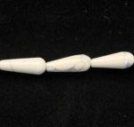 Teardrops: 6 x 16mm White Howlite  15 - 16 inches, 3 for $12