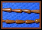 Teardrops: 6 x 16mm Wood Agate 15 - 16 inches