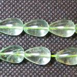 Teardrops: 8 x 12mm Fluorite Green 15 - 16 inches, 3 for $12