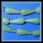 Teardrops: 9 x 22mm Aventurine 15 - 16 inches
