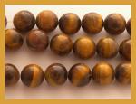 Rounds: Tigereye 12mm Strands 15 - 16 inches