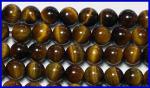 Rounds: Tigereye  8mm Strands 15 - 16 inches