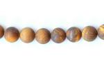 Rounds: Frosted Tigereye 6mm by the Strand 15 - 16 inches