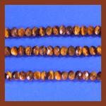 Rondelles: Tigereye Faceted 4 x 6mm 15 - 16 inches