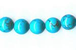 Rounds: Howlite (Turquoise Color)  8mm by the Strand 15 - 16 inches