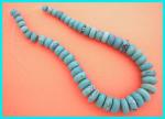 Rondelles: Turquoise Howlite Graduated 10 - 20mm 15 - 16 inches