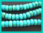 Rondelles: Turquoise Howlite 12mm (thrond10) 15 - 16 inches